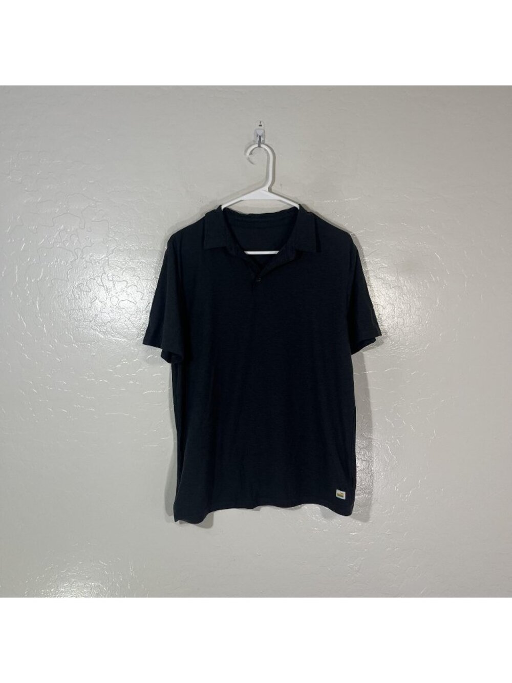 Vuori Polo Shirt Mens Large Gray Solid Lightweight Athletic Casual Jersey Top